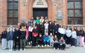 Uczniowie i opiekunowie w Toruniu
