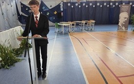 Przem&oacute;wienie przewodniczącego Samorządu Uczniowskiego Tymoteusza Kozaka