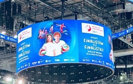 Reklama Mistrzostw w hali Gliwice