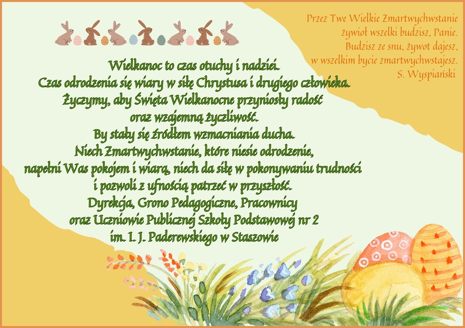 Życzenia z&nbsp;okazji Świąt Wielkanocnych