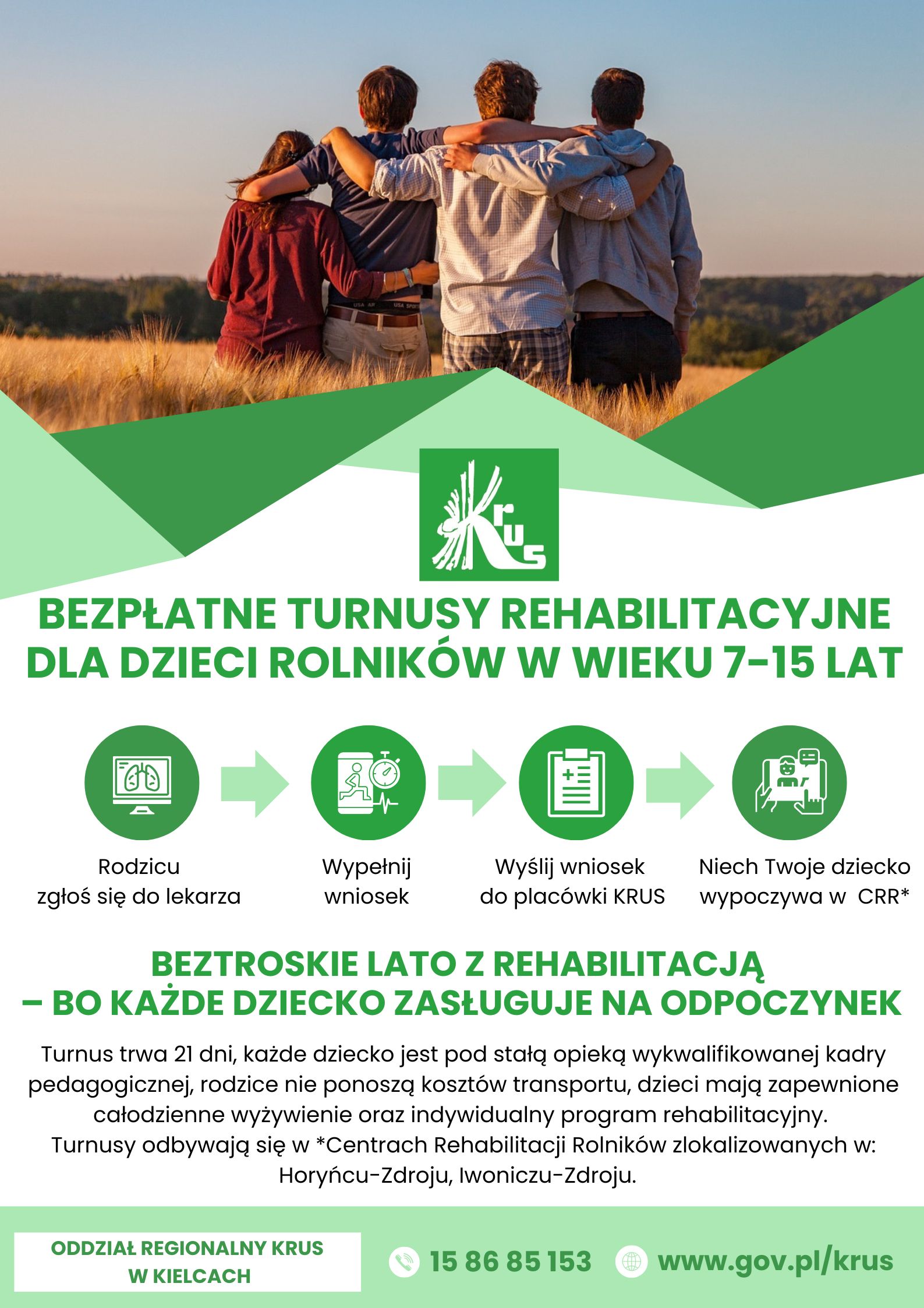 TURNUSY REHABILITACYJNE DLA DZIECI ROLNIK&Oacute;W