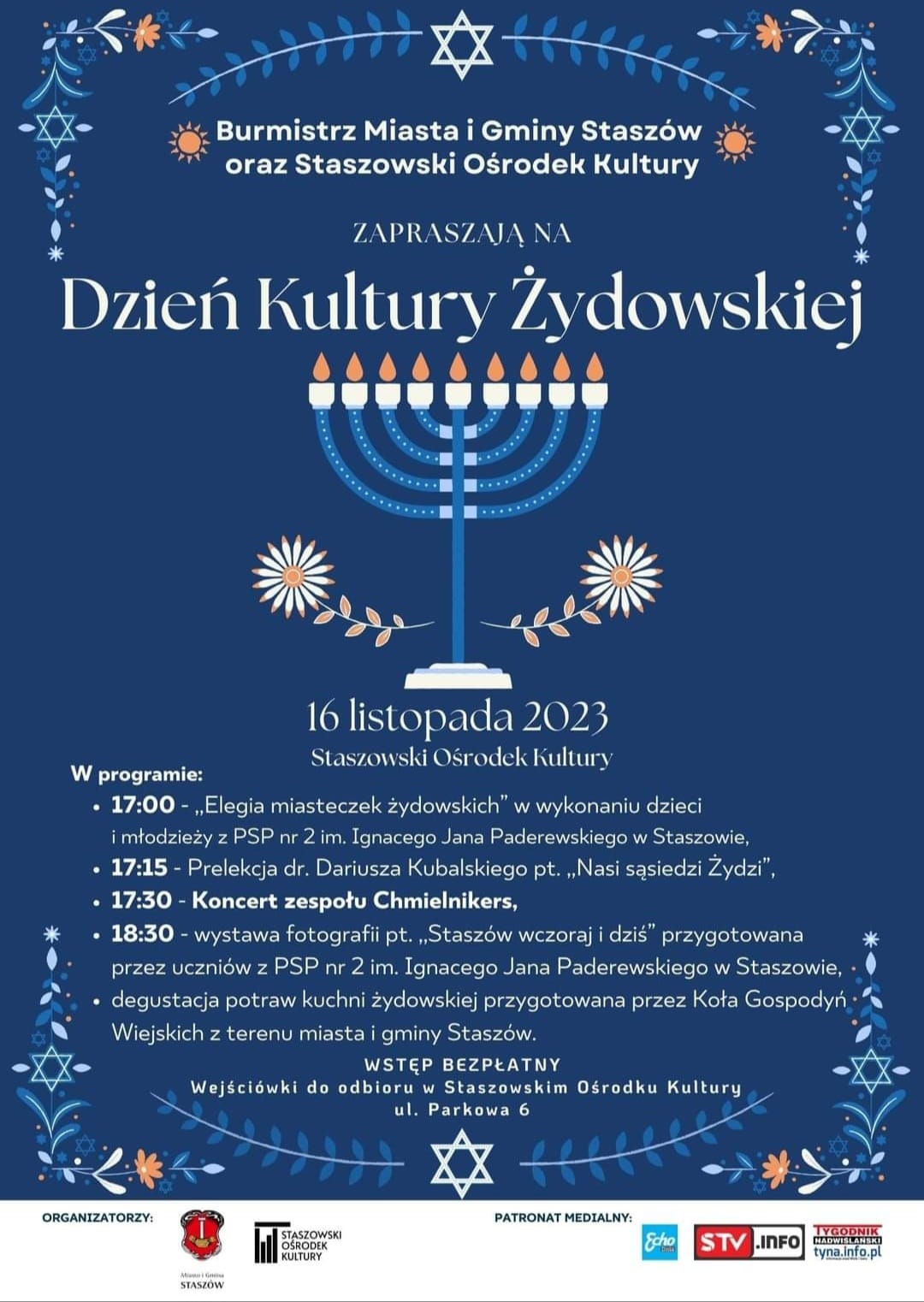 Dzień Kultury Żydowskiej - plakat