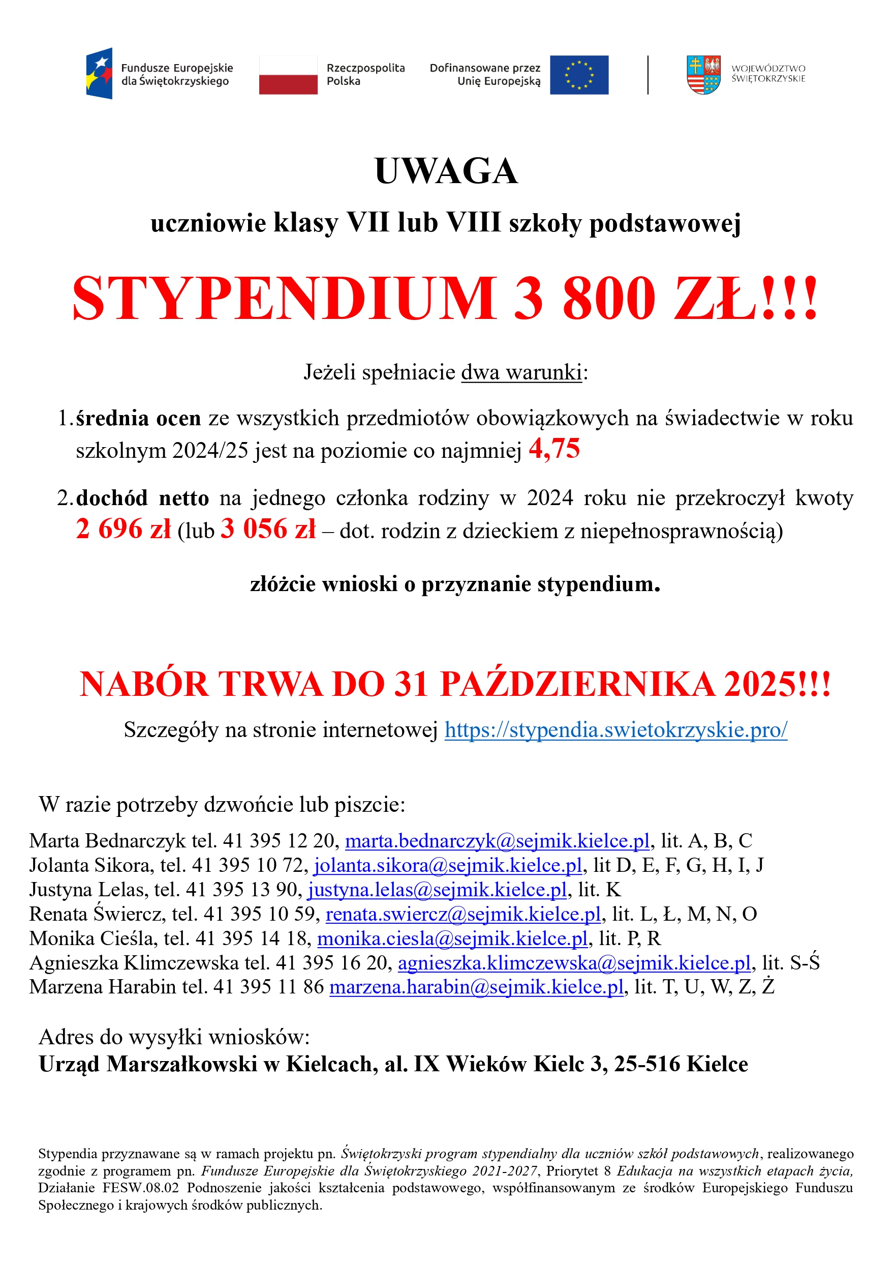 Plakat format A3 szkoły podstawowe