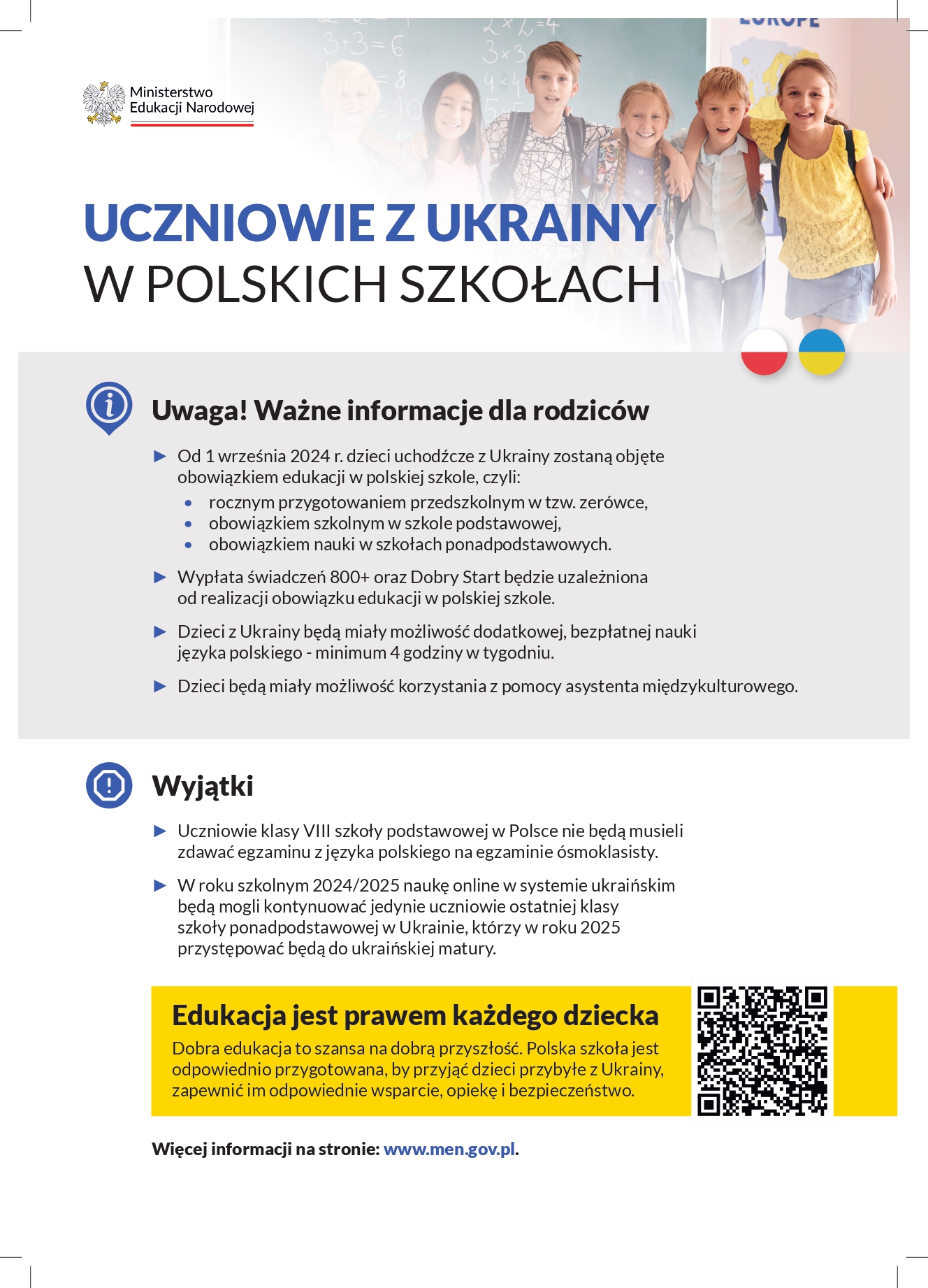 Ulotka informacyjna MEN