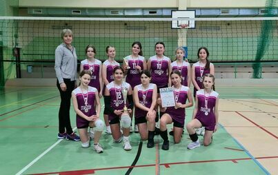 Wicemistrzynie województwa z nauczycielem