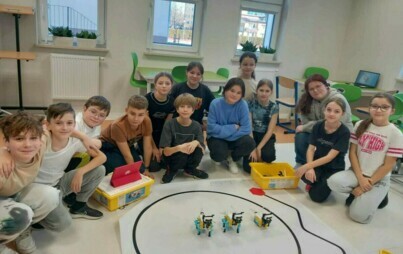 Klasa 5b w czasie zajęć