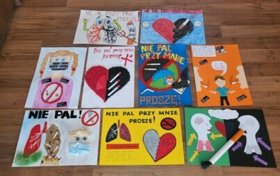 Zdjęcie do Wyniki powiatowego konkursu plastycznego na plakat o tematyce antynikotynowej &bdquo;NIE PAL PRZY MNIE PROSZĘ&rdquo;