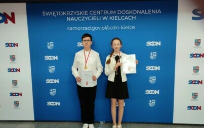 Laureaci Wojciech Glica i Emilia Maziarz