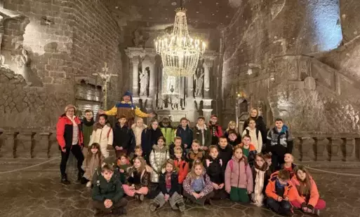 Zdjęcie grupowe klasy 2 a i 2 c
