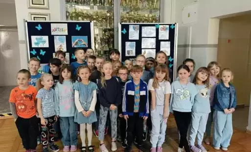 Uczniowie klasy 1 a