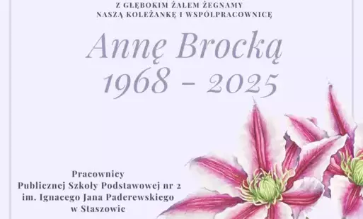Pożegnanie Anny Brockiej