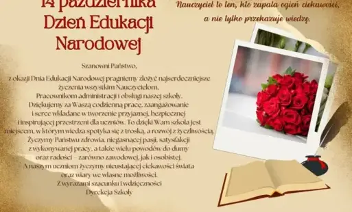 14 października Dzień Edukacji Narodowej życzenia