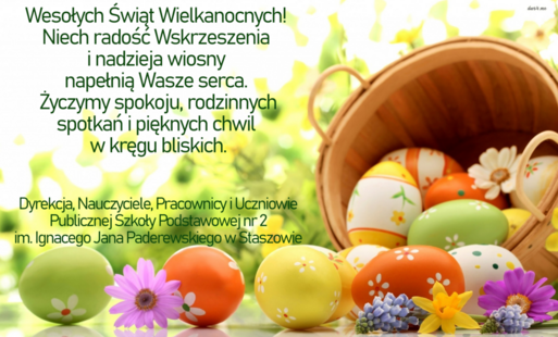 Życzenia z okazji Świąt Wielkanocnych