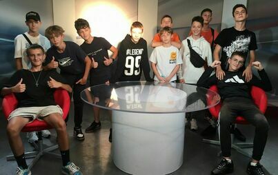Grupa w studio nagraniowym