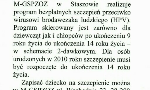 Zdjęcie do Informacja M-GSPZOZ w Staszowie