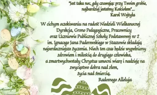 Życzenia z okazji Świąt Wielkanocnych