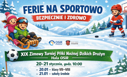 Plakat ferie 2026 - OSiR Staszów