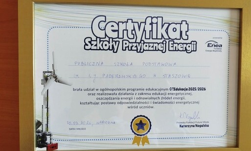 Certyfikat OZE Enea